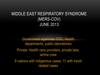 Middle East Respiratory Syndrome