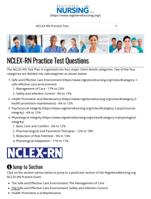 NCLEX-RN Practice Test Questions with Rationales