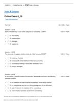 CJ 450 Private Security Online Exam 6 10