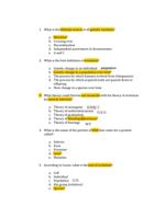 BIO 120 tests 1 Old test Essentials of Life Science