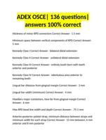 ADEX OSCE| 136 questions | answers 100% correct