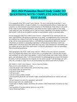 2022-2024 Promotion Board Study Guide| 333QUESTIONS| WITH COMPLETE SOLUTION|TEST BANK