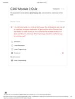 C207 Module 3 Quiz correct answers