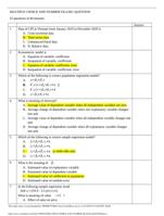 MATH 115 B  College Algebra  MULTIPLE CHOICE AND NUMBER FILLING QUESTION