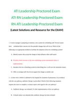 NURN ATI Leadership Proctored Exam 2021