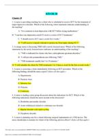 MENTAL HEALTH NURS 222 MH ATI chapter 10 Questions Answers