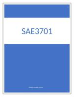 SAE3701 ASSIGNMENT 2 answers Latest