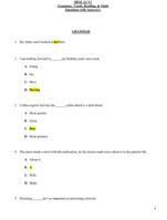 HESI A2 V2 Grammar, Vocab, Reading, & Math Questions with Answers)