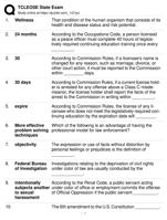 TCLEOSE State Exam with answers