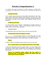 CJLE 23 Practice Comprehensive 2  LAW