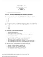 ECON 2030 PRINCIPLES OF MACROECONOMICS salerno macro exam 4