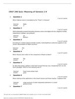 CRST 290 Quiz: Meaning of Genesis 1-9