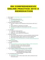 NOTES 20 RN COMPREHENSIVE ONLINE PRACTICE 2019 A REMEDIATION