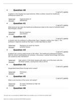 A P 2085  Anatomy and Physiology quiz 3