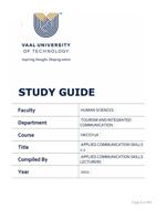 Applied Communications study guide