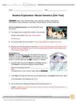 Student Exploration: Mouse Genetics (One Trait) GIZMO answers |100% correct