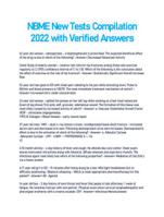 NBME New Tests Compilation 2022 with Verified Answers