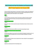 AMLS Pretest and Post Test Questions and Answers 2022