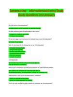 Samenvatting–Informatiemodellering StudyGuide Questions and Answers