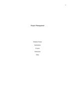 Project Management Paper Assignment