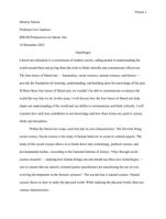 IDS100 Liberal Arts Final Essay