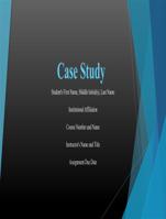 the  case study presentation of a patient profile