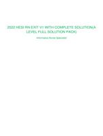 2022 HESI RN EXIT V1 WITH COMPLETE SOLUTION(ALEVEL FULL SOLUTION PACK)