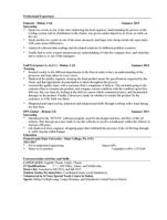 CV for personal statement (example)