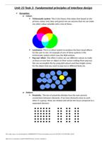 Unit 23 Task 2: Fundamental principles of interface design