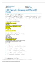 6-03 Figurative Language and Music (30Points)