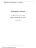 CNL 530 Case Conceptualization Paper -Grand Canyon University