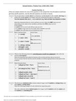 COSC1336 Fall22 Practice Final Part - A Sample Solution