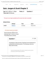 Quiz: Jungers & Scott Chapter 3: COUC698: Counseling Practicum (A19)