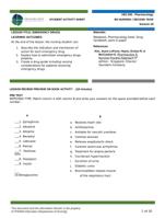 HES 005 : Pharmacology STUDENT ACTIVITY SHEET BS NURSING / SECOND YEAR Session 3