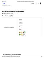 ATI Nutrition Proctored Exam Flashcards & Practice Test