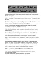 ATI nutrition ATI Nutrition Proctored Exam Study Set