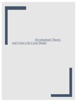 Developmental Psychology ERIK ERIKSON - PSYCHOSOCIALDevelopment Theory and Crisis Life Cycle Model