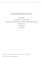 NR545  OPIOID Paper Final - Responsible Opioid Prescribing for the Nurse Practitioner