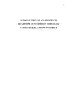 DEGREE IN ELECTRONIC COMMERCE NOTES