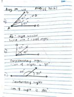 Geometry_Angle Pairs_Study Guide with Activities and Answers