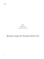 Business report for Rockstar North LTD exam