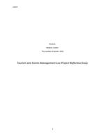 Tourism and Events Management Live Project Reflective Essay