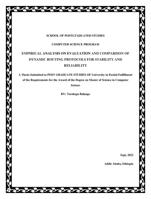 EMPIRICAL ANALYSIS ON EVALUATION AND COMPARISON OF  DYNAMIC ROUTING PROTOCOLS FOR STABILITY AND  RELIABILITY