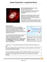 Student Exploration: Longitudinal Waves Answers - 100% Correct