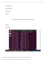 ITN 276 (01YM) Lab 6: Conducting Forensic Investigations on Linux Systems