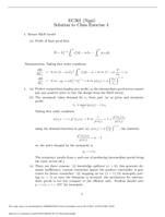 EC301 (Ngai)Solution to Class Exercise 4