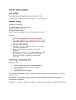 Science Skills Study Notes (practical)