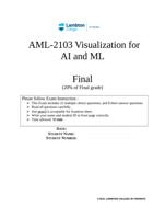 AML-2103 Visualization forAI and MLFinal (20% of Final grade)