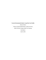 MHA-FPX5010  Current Environmental Analysis: Long Term Care Facility Strategic Health Care Planning