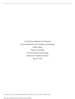 IT-210 3-2 Final Project Milestone One: Introduction Business Requirements, and Competitors and Technology